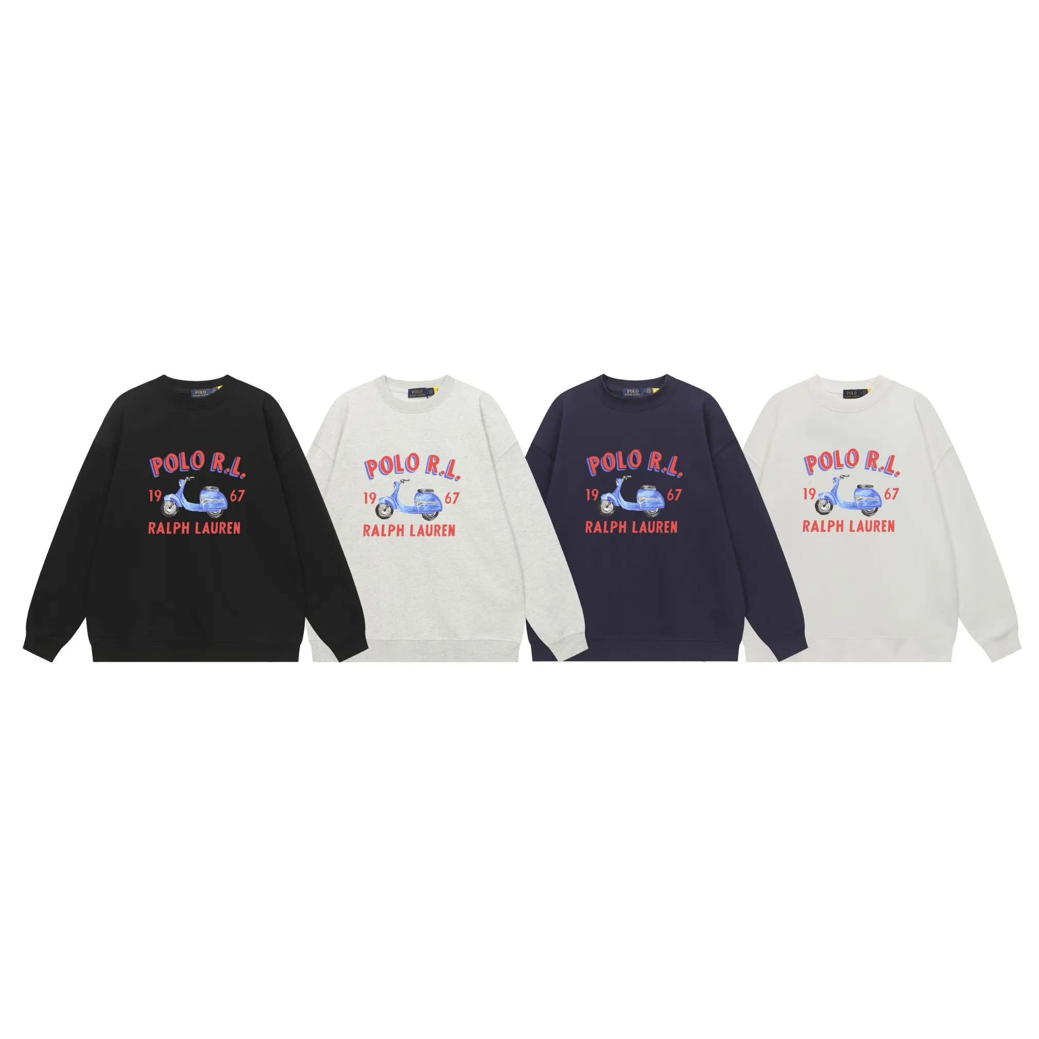 P200 Long-term stock] RalphLauren/Ralph Lauren 2025 autumn and winter new bear letter print 420g heavy large terry sweatshirt Ralph Lauren's age-reducing item, the coat fabric is made of 85% cotton ➕15% polyester, which not only retains the softness, comfort and breathability of cotton, but also adds the wear resistance and wrinkle resistance of polyester fiber, making the clothes more durable and easy to care for. Even in slightly cooler weather, you won't feel stuffy when wearing it. This kind of fabric has a natural crisp feel and is not easy to pill or deform. The bear on the chest is printed with English letters. It is full of color, full of three-dimensionality, and lifelike, adding a bit of liveliness and interest to the whole sweatshirt. There is no pressure to dress, regardless of age or gender. Complete accessories! Color: black, white, navy blue, light floral gray Size: M-L-XL-XXL